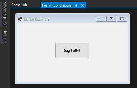 VB.NET Button im Designer doppelklicken um Klick-Ereignishandler zu generieren