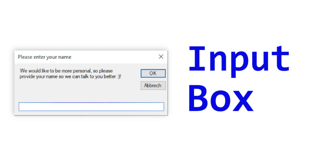 VB.NET InputBox Beispiel