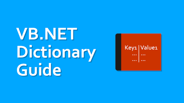 VB NET Dictionary Guide