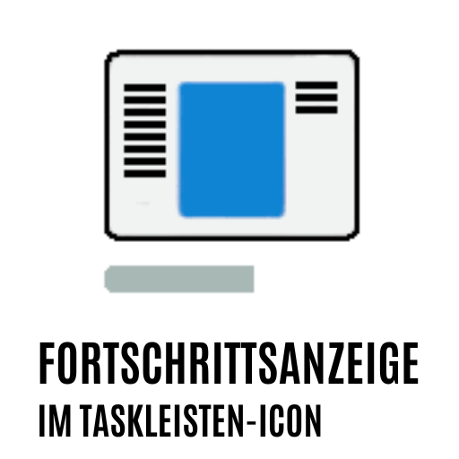 Fortschrittsanzeige ProgressBar mit Csharp oder VB.NET in der Taskleiste anzeigen - Beitragsbild