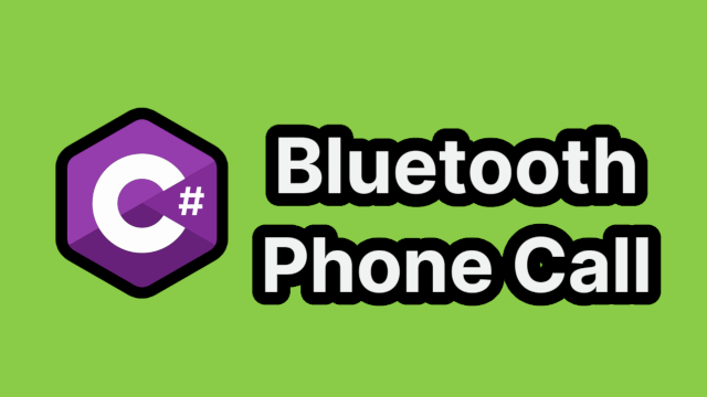 Making a phone call via bluetooth in C#