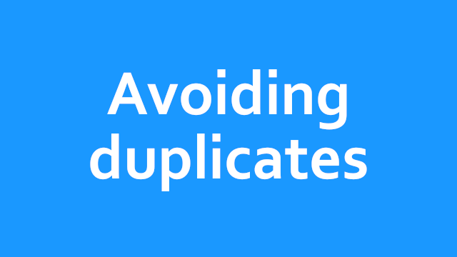 Avoiding minimizing duplicate repetitive definitions - rskibbe.Validation