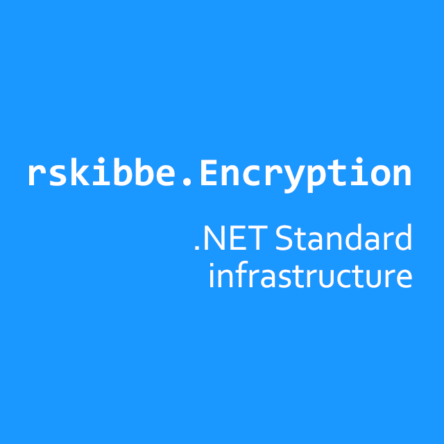 rskibbe.Encryption - A common base infrastructure package for things that depend on encryption post image