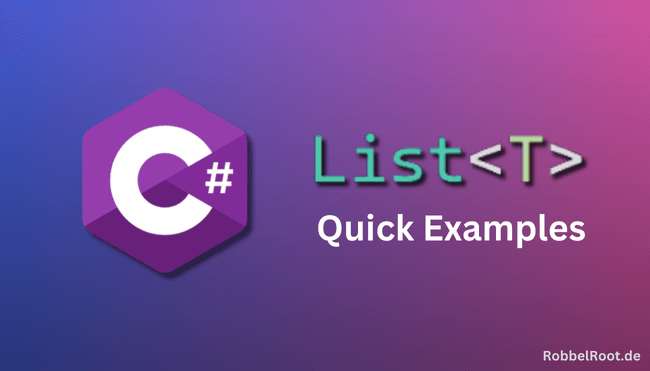 C# List – Quick Examples