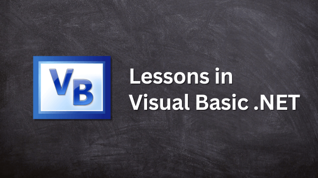 Visual Basic .NET Lessons